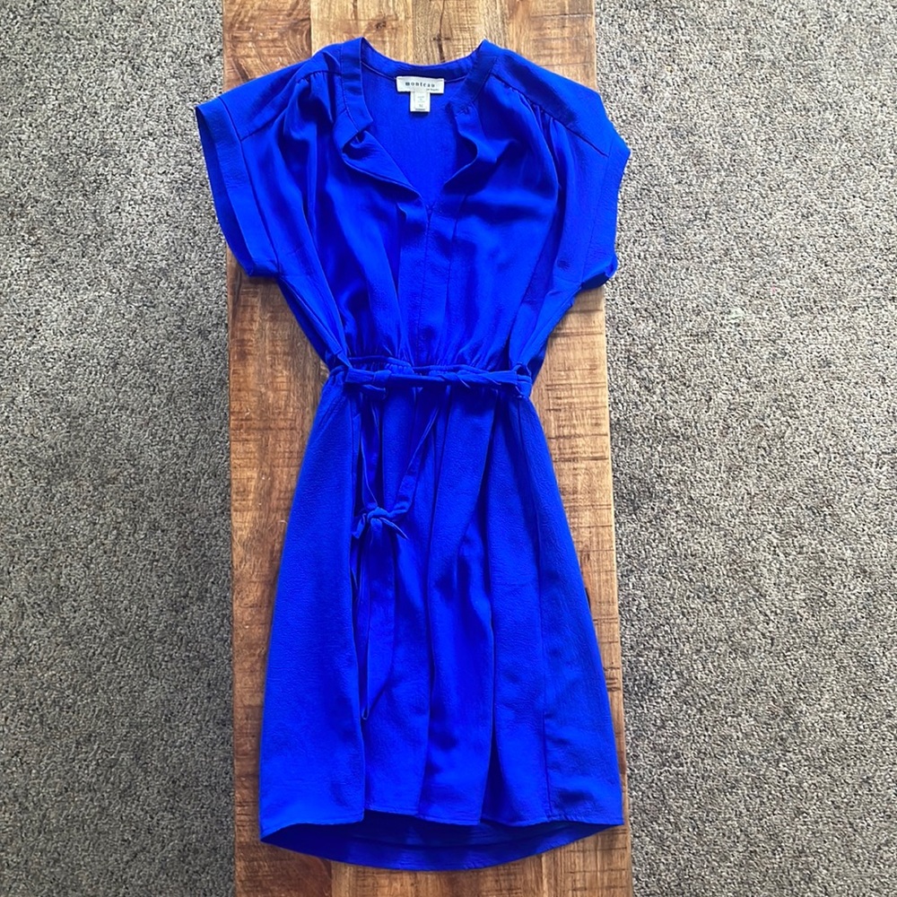 Royal Blue Polyester dress